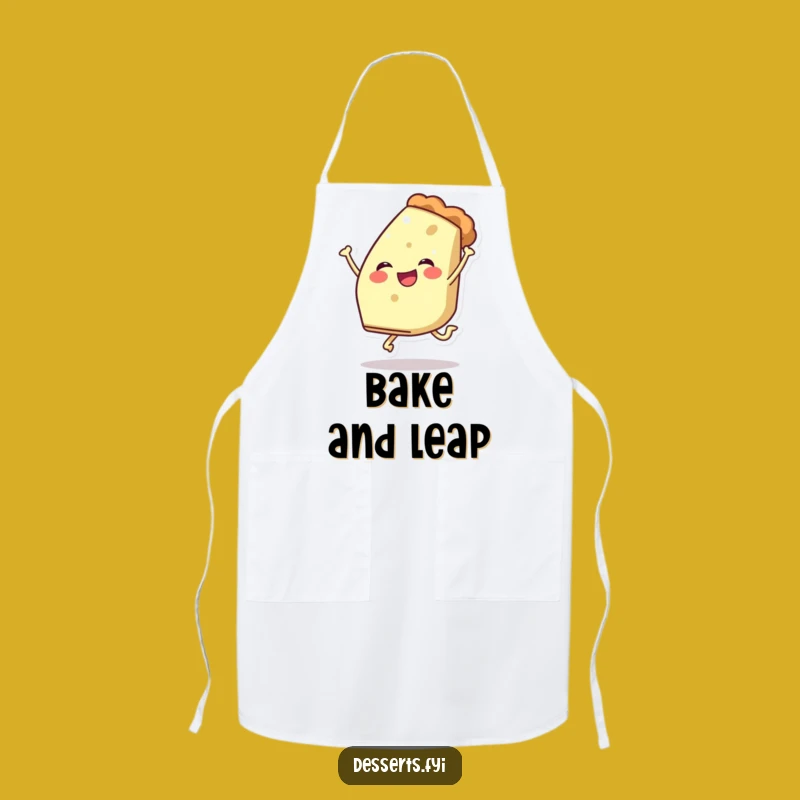 Funny Pie Leap Apron: Bake with Joy and Dessert Fun!