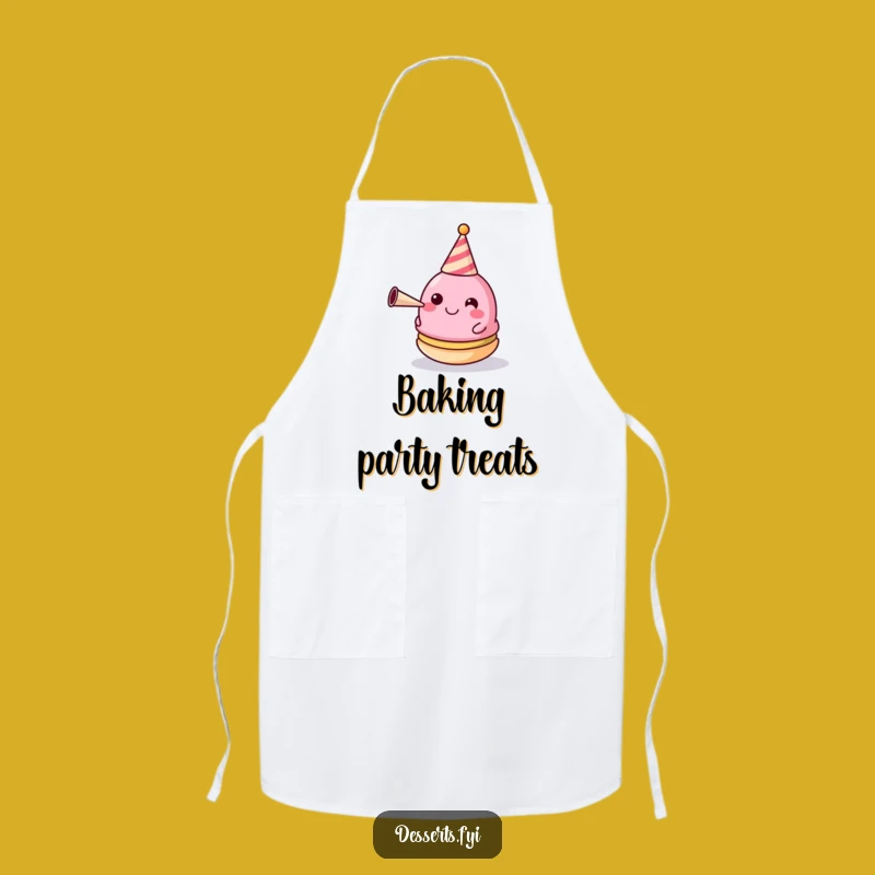 Funny Party Chef Apron: Macaron Celebration Kitchen Gift