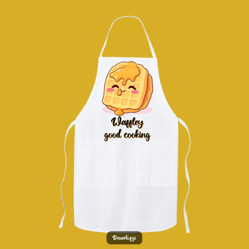 Funny Chef Waffle Apron: Cheeky Wink in the Kitchen, Perfect Funny Gift