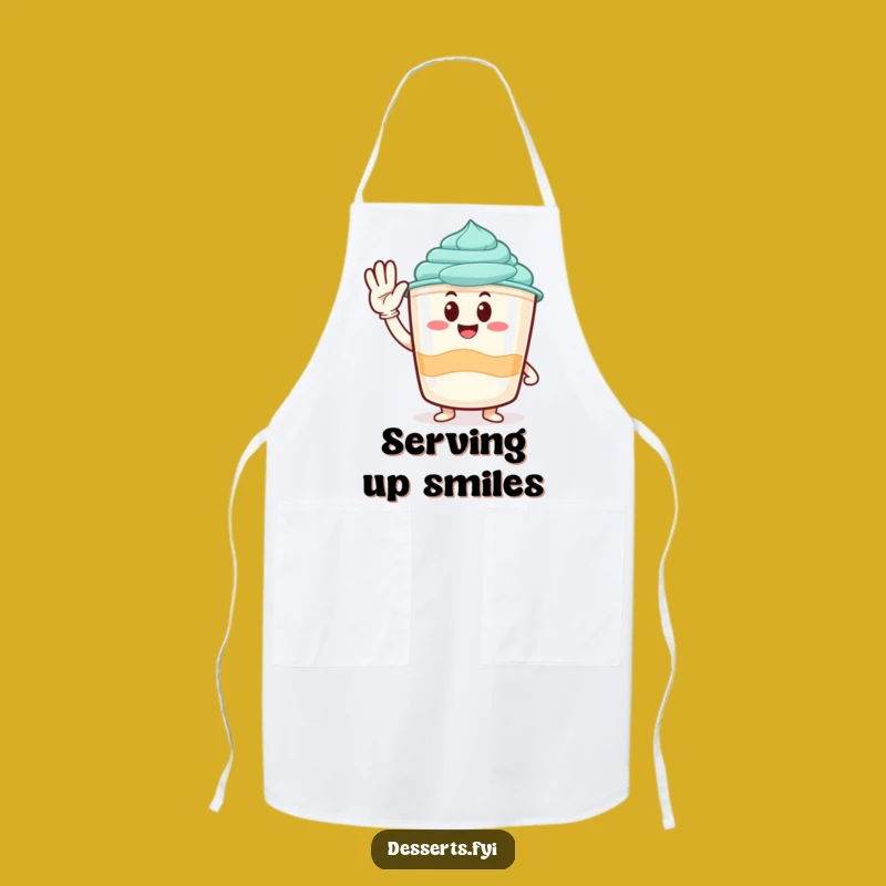 Funny Pudding Cup Apron: Cook with a Smile, The Perfect Funny Kitchen Gift for Treat Lovers