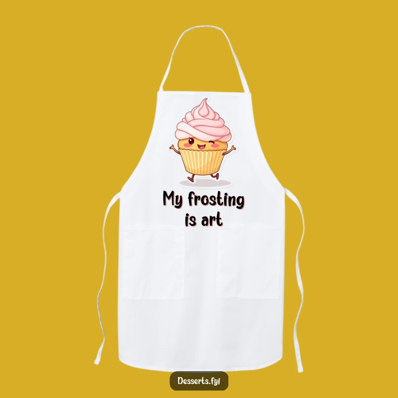 Funny Skipping Cupcake Apron: Bake with Joy & Sweet Style
