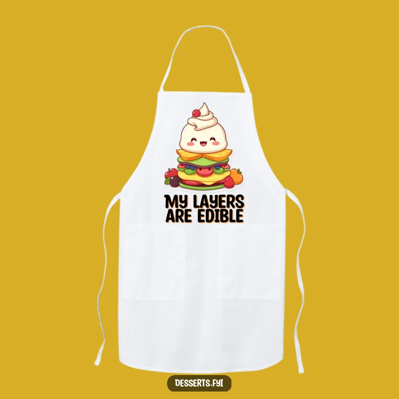 Funny Parfait Apron: Enthusiastic Chef's Dessert Stacker, Practical Funny Gift For Bakers