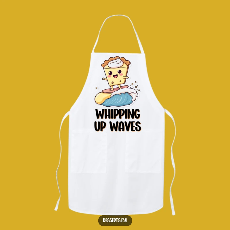 Funny Pie Character Custard Wave Apron - Bake with Fun!