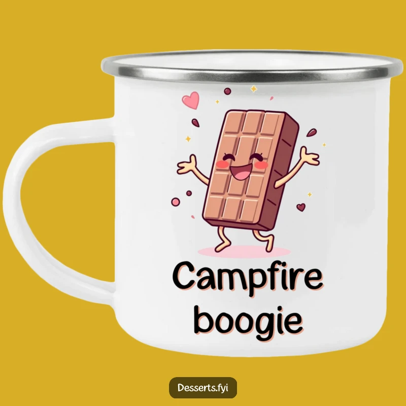 Funny Chocolate Bar Camping Mug: Dance Outdoors, Energetic Gift