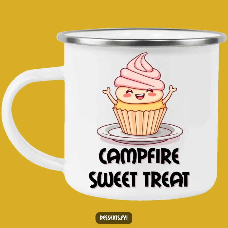 Funny Dessert Camp Mug: Cupcake Jig Outdoor Gift