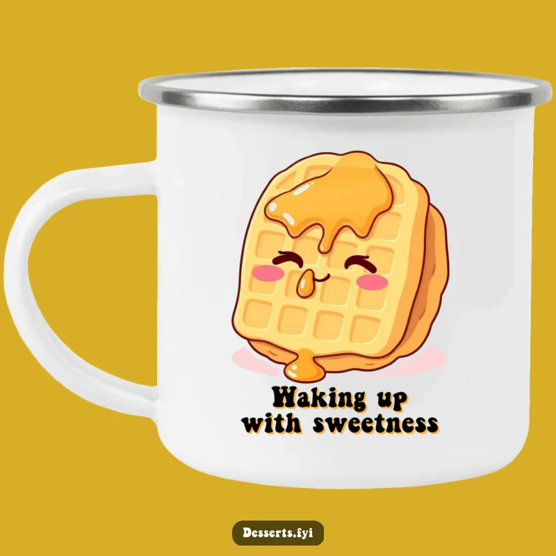 Funny Waffle Campfire Mug: Cheeky Wink Outdoors, Perfect Cozy Funny Gift