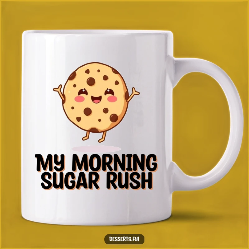 Funny Dancing Cookie Mug: A Sweet & Cheerful Treat for Your Morning Brew!