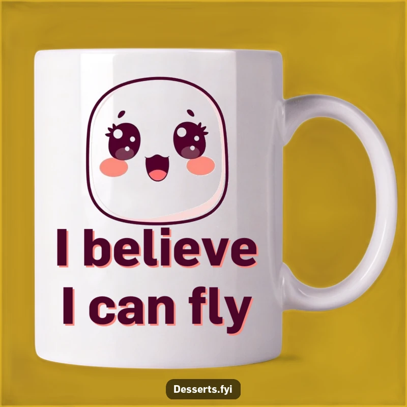 Funny Surprised Marshmallow Mug: Adorable Floating Treat, Perfect Whimsical Gift