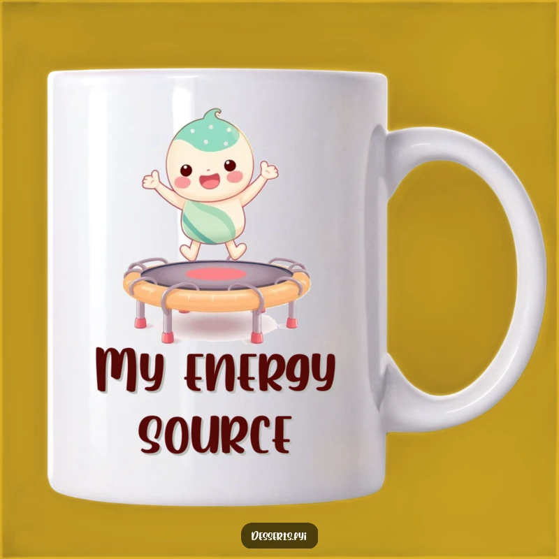 Funny Candy Trampoline Mug: A Sweet & Bouncy Character for Your Morning Coffee Gift