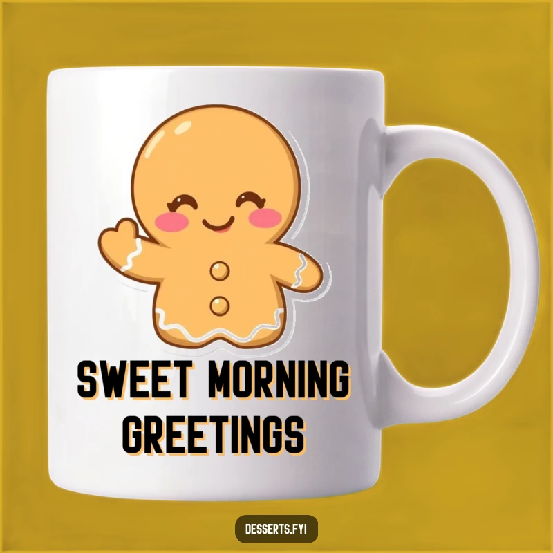 Funny Gingerbread Cookie Mug: Winking Charm, Perfect Holiday & Anytime Gift