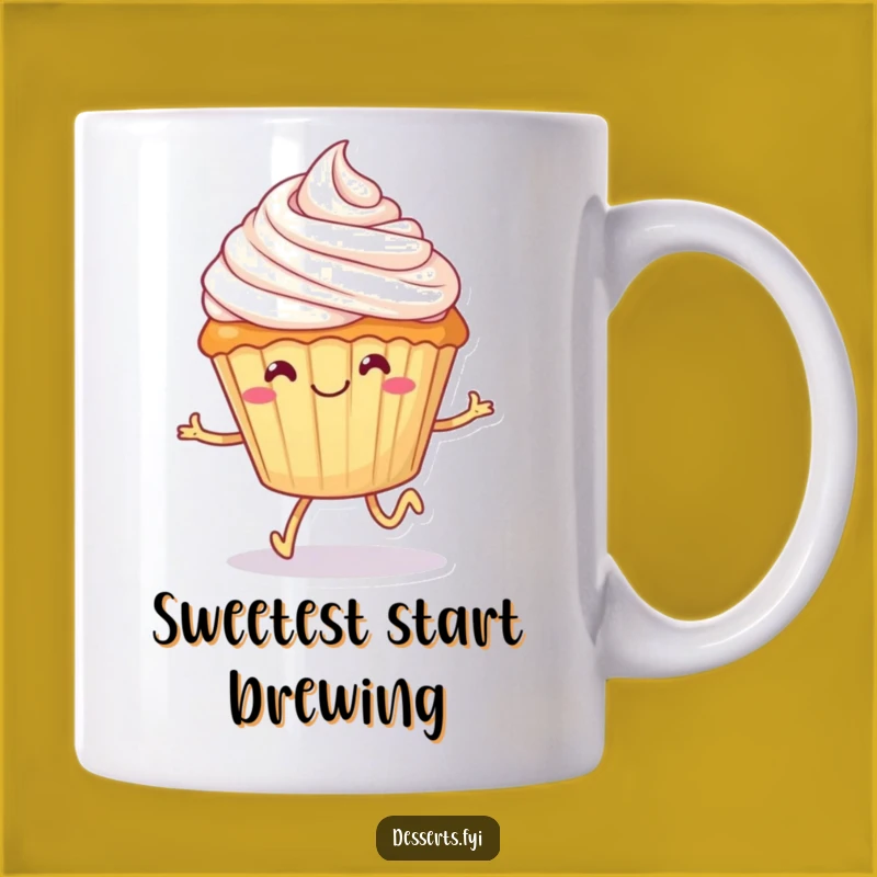 Funny Cupcake Skater Mug: Sweet & Hilarious Gift for Dessert Lovers!