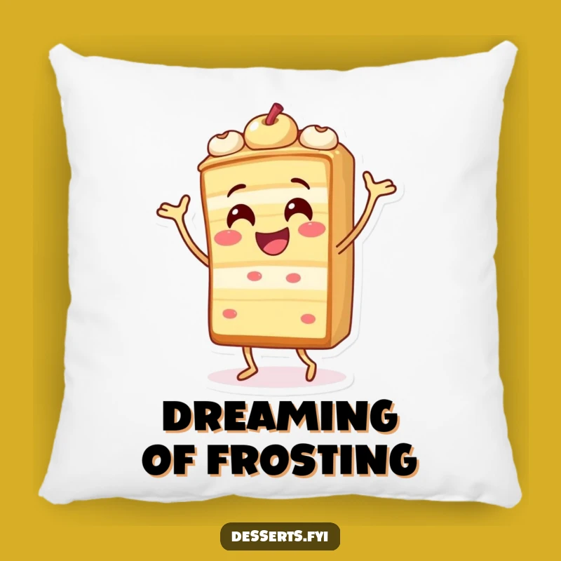 Cozy Funny Cake Dance Pillow: Snuggle Up with Sweetness, A Perfect Funny Decorative Accent