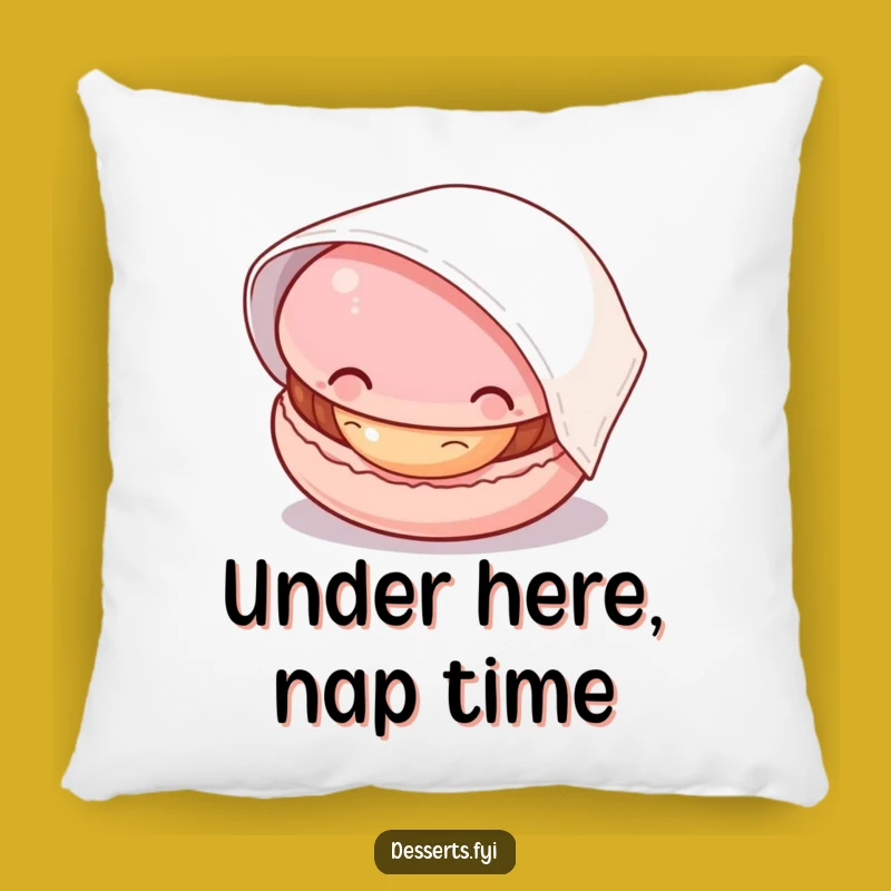 Funny Macaron Pillow: A Cozy Nap Companion, Curious Pastry Design, Ultimate Funny Gift
