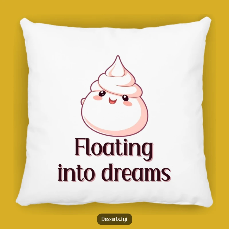 Funny Meringue Pillow: Cuddle Up with Sweetness and Airy Comfort