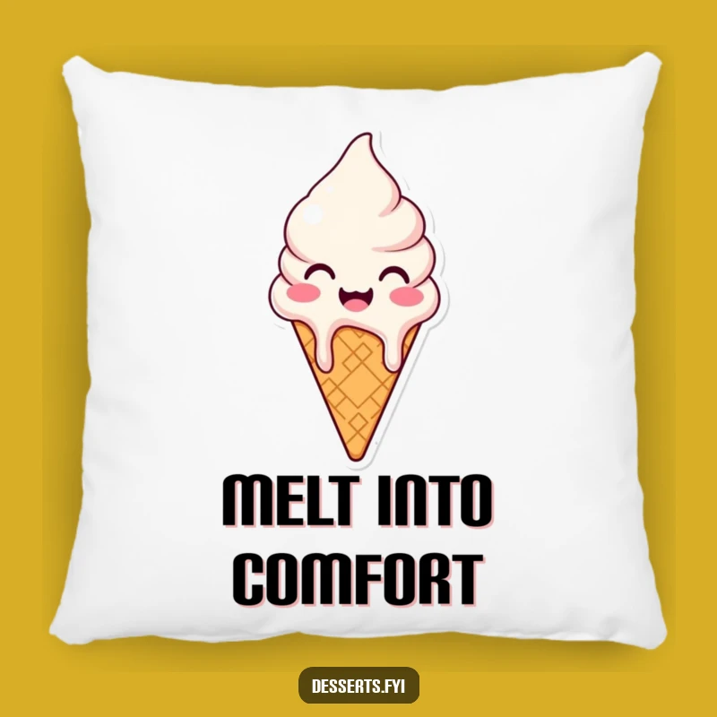 Soft Funny Ice Cream Cone Pillow: Melt into Comfort with this Funny Gift