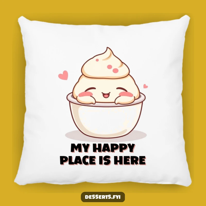 Funny Pudding Cup Nap Pillow: Snuggle Up with Adorable Sleepy Humor