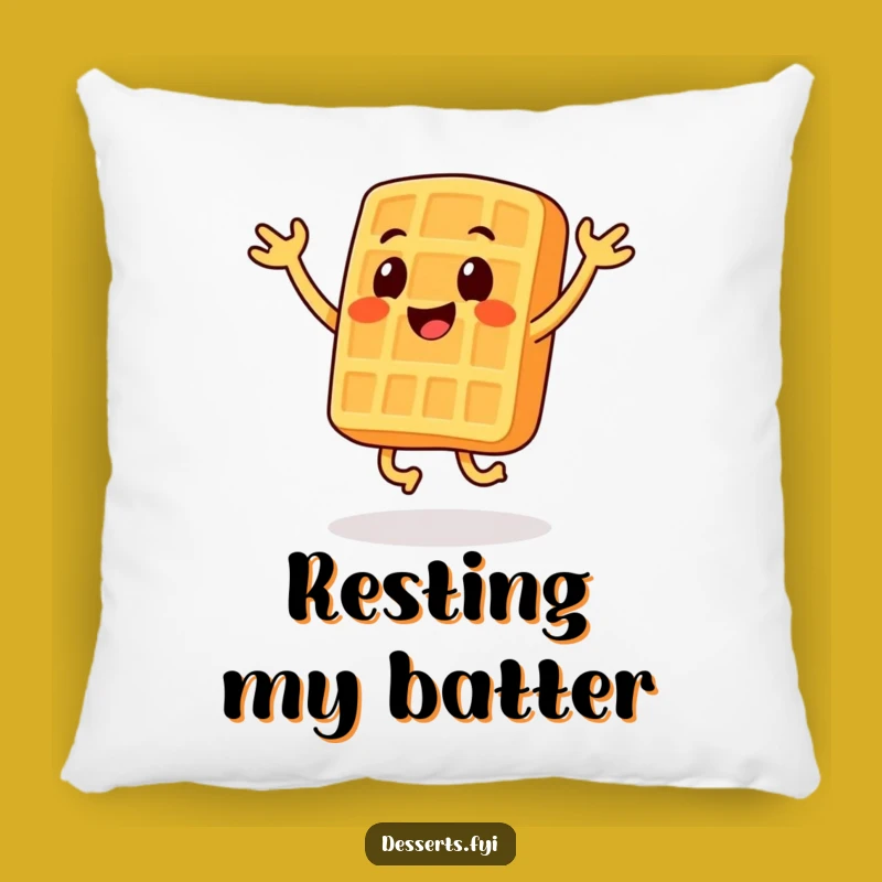 Cozy Funny Waffle Pillow: Snuggle Up with Playful Energy, A Perfect Funny Decorative Accent