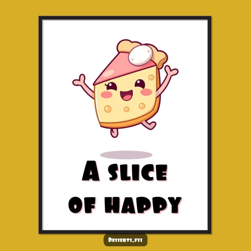 Funny Pie Slice Leap Digital Art: Instant Joy For Your Walls, A Perfect Funny Digital Gift