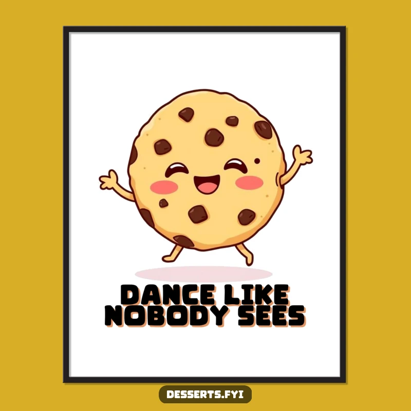 Funny Cookie Dance Digital Art: Chocolate Chip Grooves - Instant Fun!