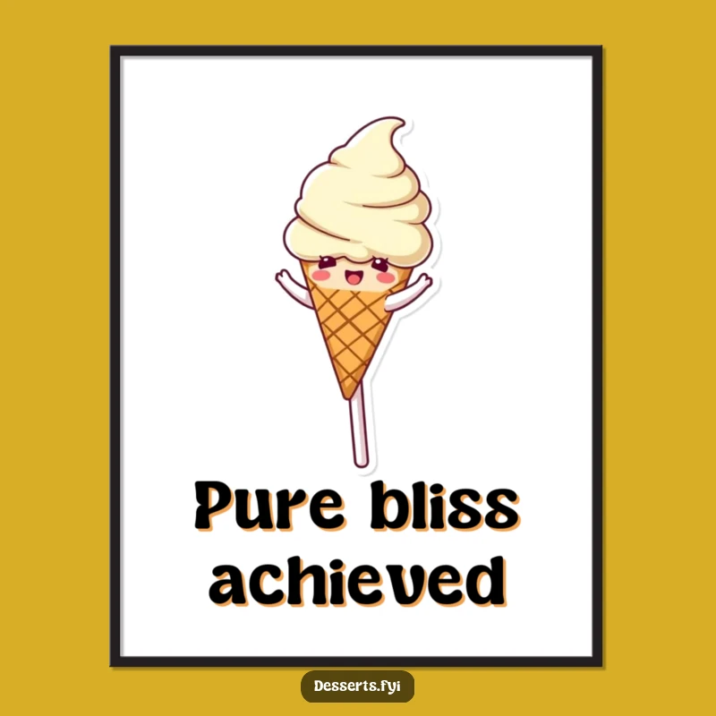 Funny Ice Cream Lollipop Poster: Decorate with Sweet Spins and Humor