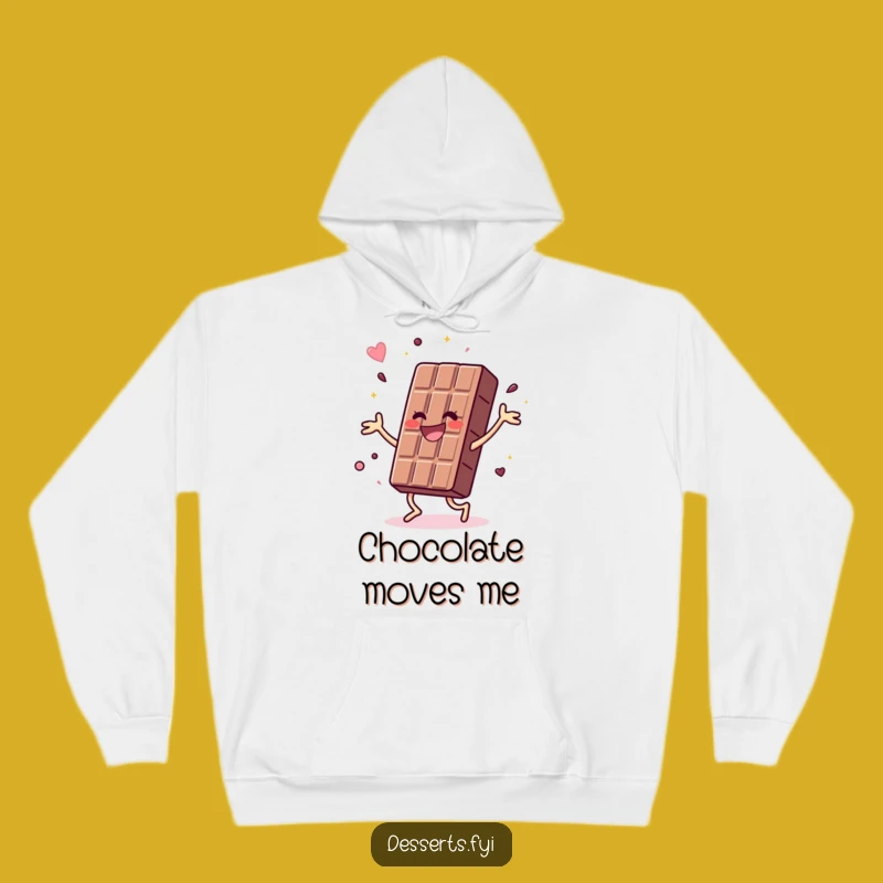 Cozy Funny Chocolate Bar Hoodie: Dance in Comfort, Perfect Warm Gift