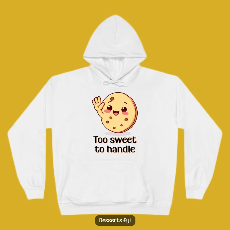 Cozy Funny Cookie Character Hoodie: Cheerful Wave for Maximum Warmth and Laughs