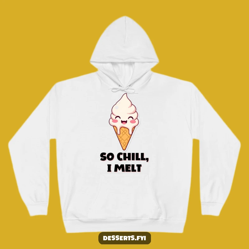 Cozy Funny Ice Cream Cone Hoodie: Stay Cool and Happy with this Funny Gift