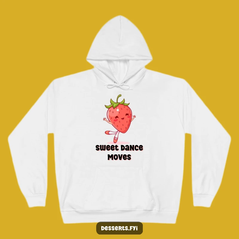 Funny Strawberry Ballet Hoodie: Cozy & Hilarious Bouncing Dancer Apparel for Comfort