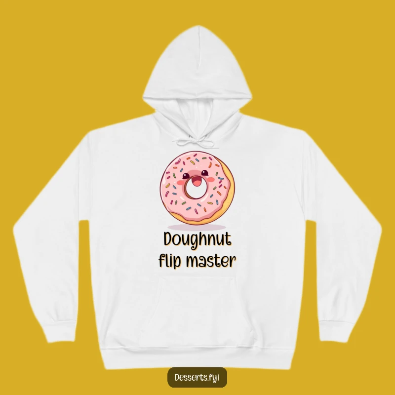Funny Sweet Treat Hoodie: Donut Somersault Sweatshirt Gift