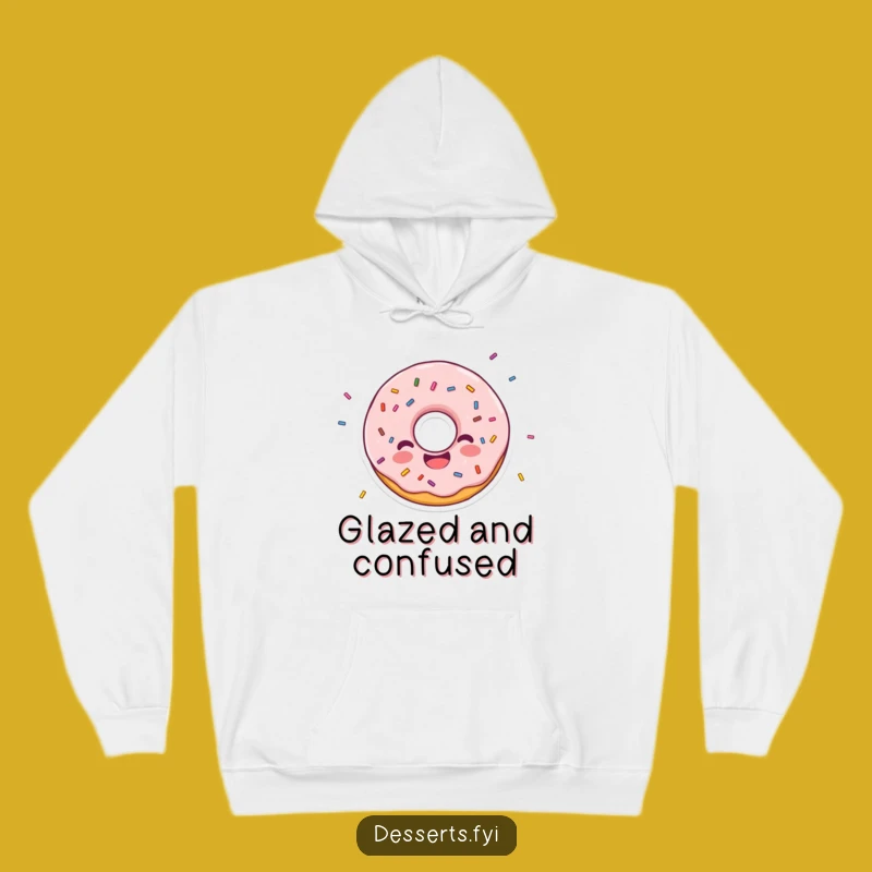 Cozy Funny Donut Character Hoodie: Sprinkle Warmth and Joy with this Funny Gift