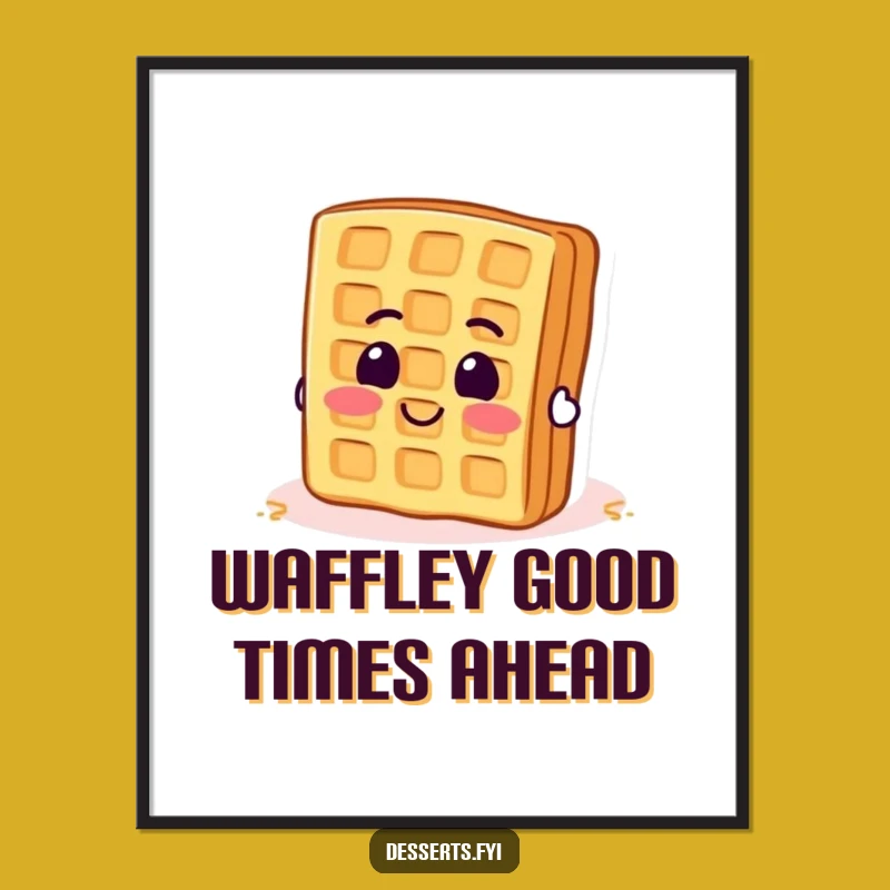 Free Printable Waffle Wall Art: Funny Flip Decor Downloadable