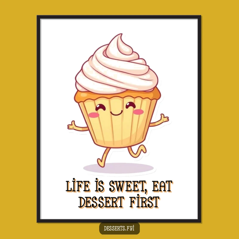 Funny Free Printable Cupcake Wall Art: DIY Dessert Decor Downloadable