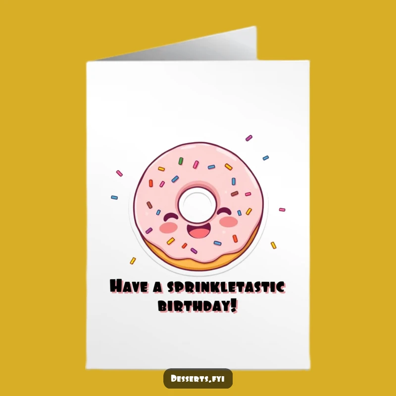Free Printable Donut Birthday Card - Sprinkle Joy with Funny Downloadable Art