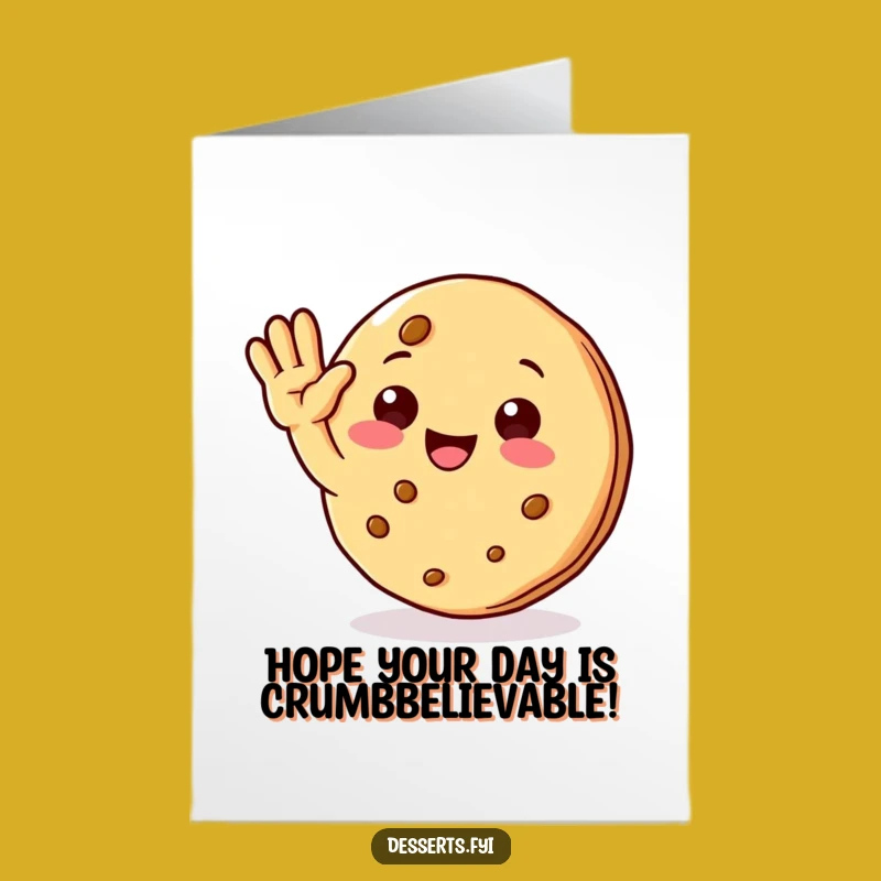 Free Printable Cookie Character Birthday Card - Funny Downloadable Gift for Laughs
