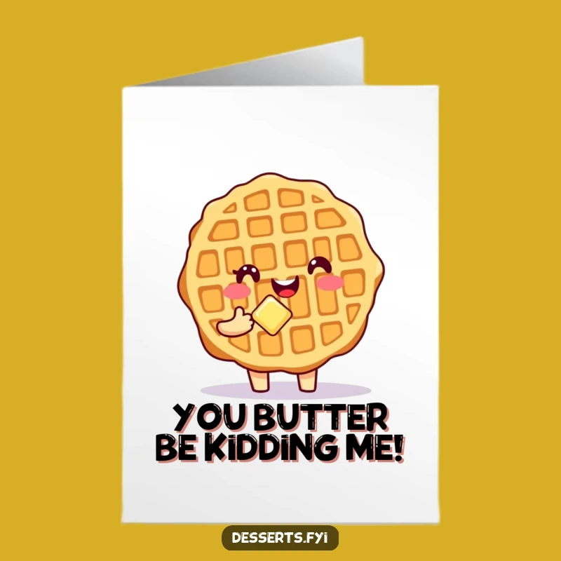Free Printable Waffle Congratulations Card - Funny Downloadable DIY Gift