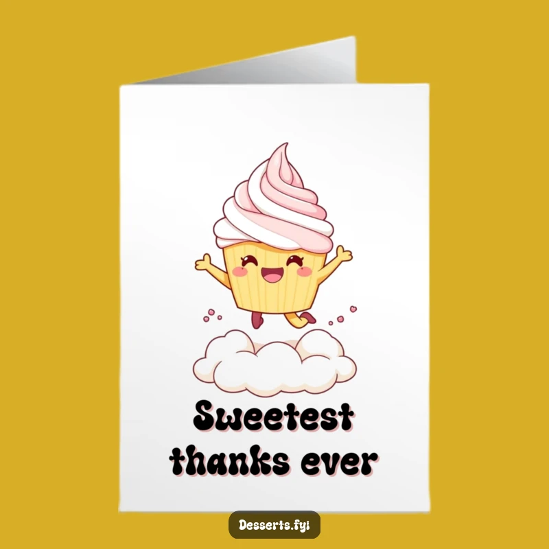 Hilarious Free Printable Thank You Card: Cupcake's Creamy Gratitude DIY!