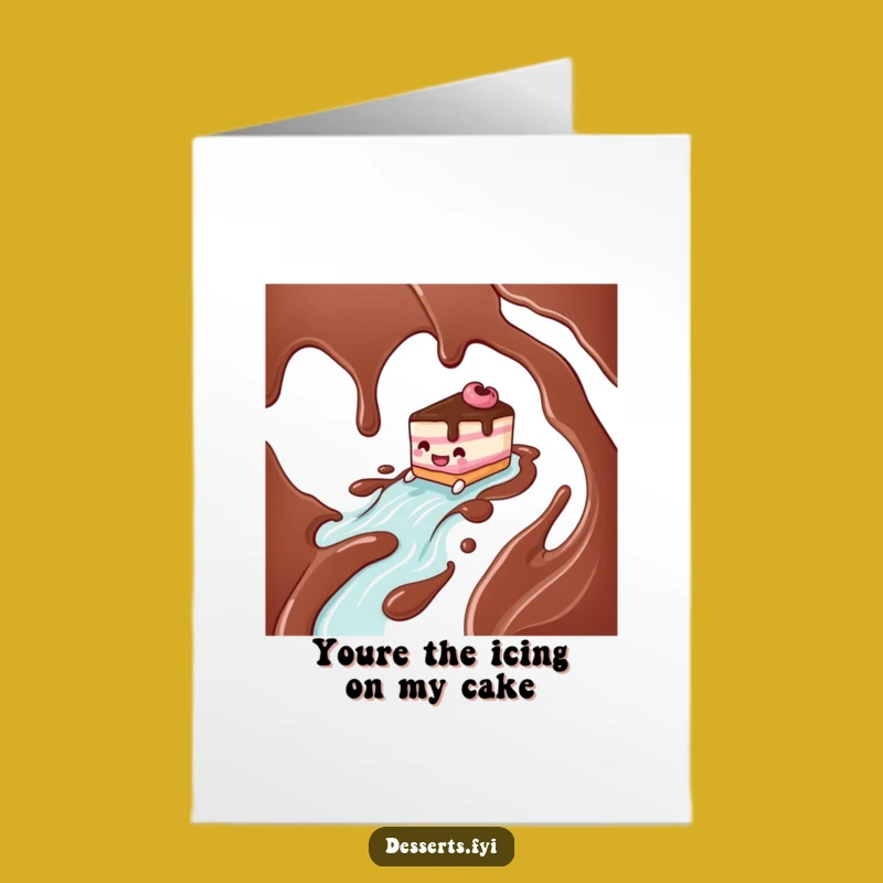 Free Printable Cake Thank You Card: Funny Sliding Cake Downloadable Gift