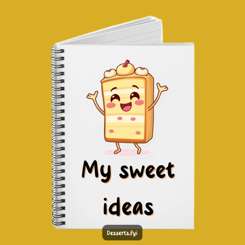 Funny Cake Dance Notebook: Jot Down Sweet Celebrations, A Perfect Funny Stationery Gift