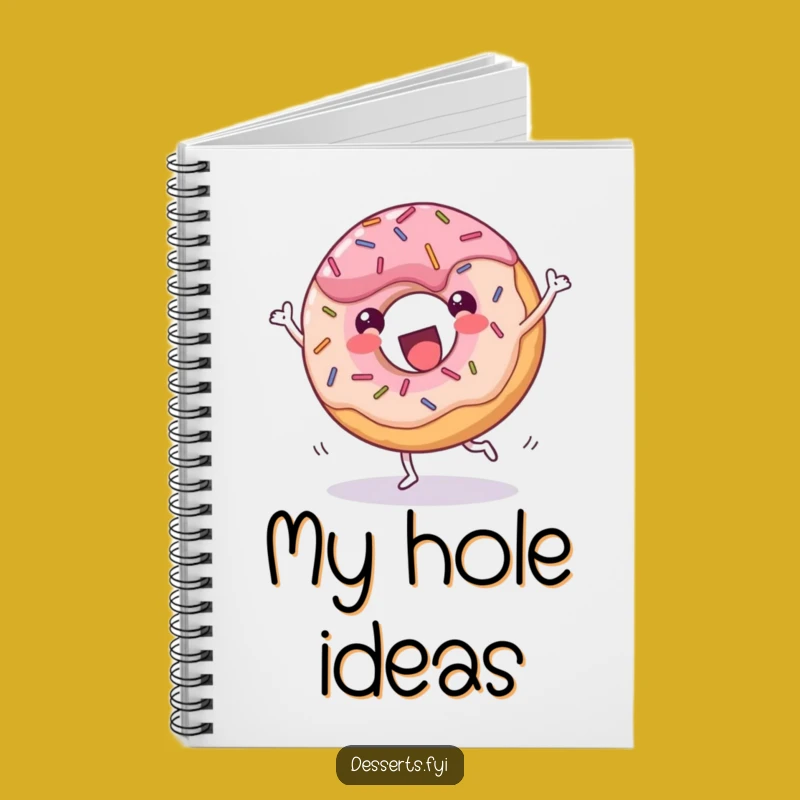 Funny Donut Cartwheel Notebook: Jot Down Ideas with Joyful Sprinkled Flair!