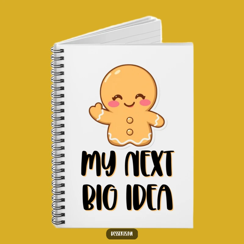 Funny Gingerbread Cookie Notebook: Jot Down Sweet Ideas, Festive Gift