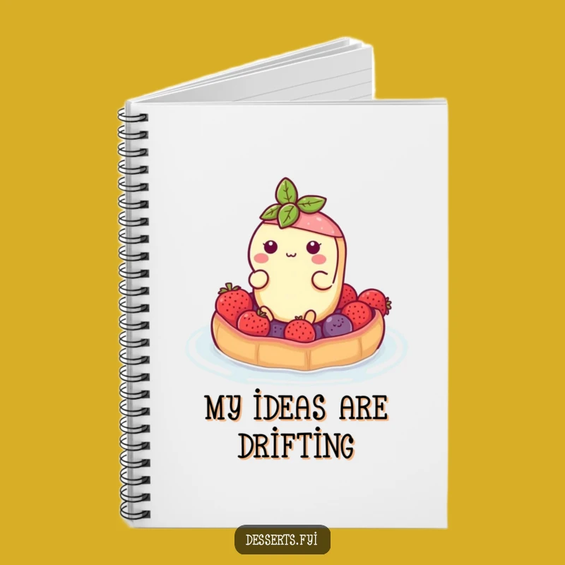 Funny Tart Float Notebook - Berry Raft Ideas, Perfect Funny Gift for Writers