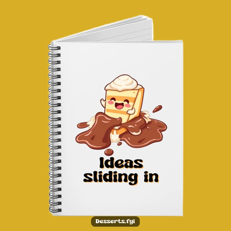 Funny Joyful Cake Notebook: Chocolate River Journal - Great Funny Gift