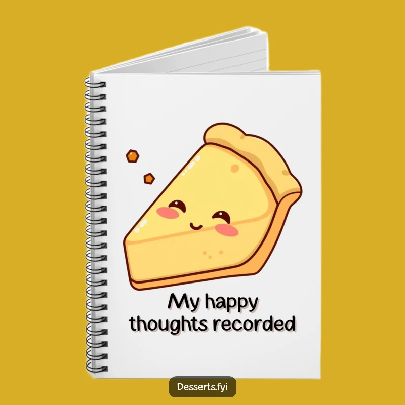 Funny Content Pie Notebook: Jot Down Sweet Thoughts, Happy Slice Design, Great Funny Gift