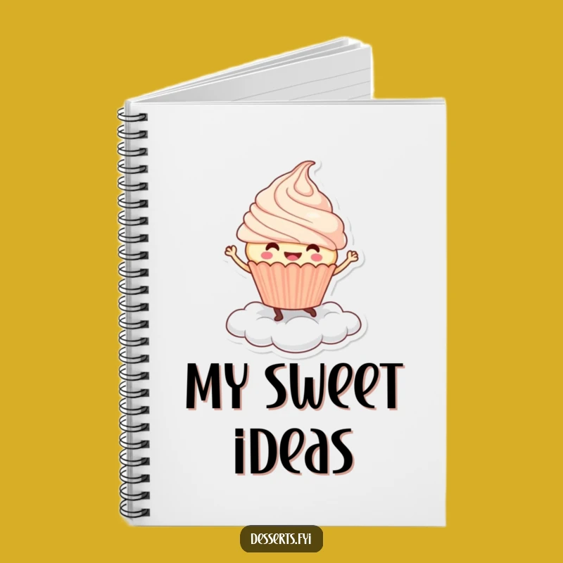 Funny Cupcake Dance Notebook: Joyful Cloud Character for Sweet & Humorous Notes