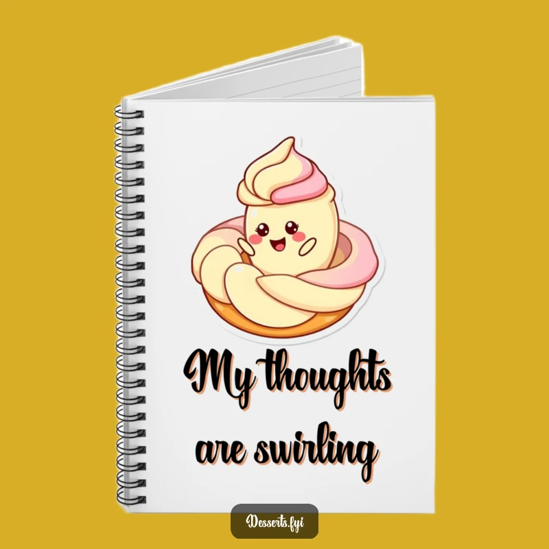 Funny Pastry Twirl Notebook - Frosting Fun Ideas, Perfect Funny Gift for Writers