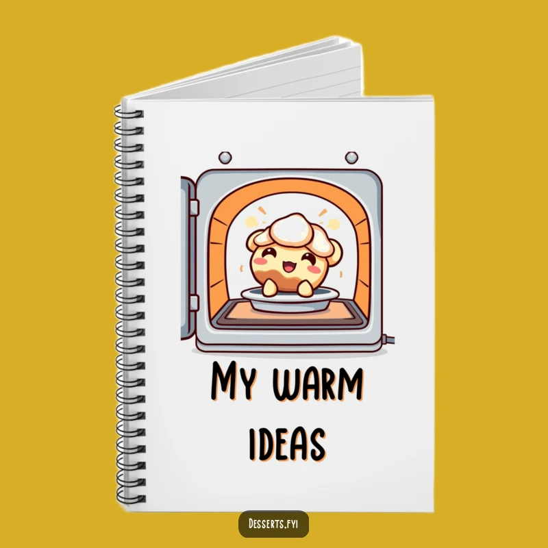 Funny Journal: Delighted Pie Character for Sweet Baking Notes