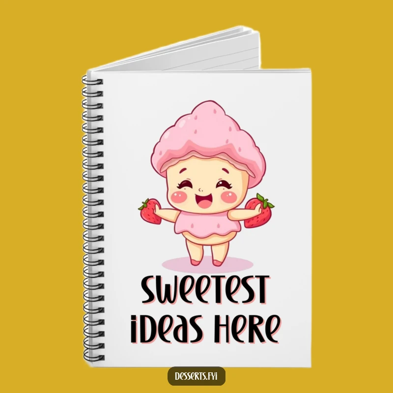 Funny Giggle Cake Strawberry Shortcake Notebook: Jot Down Your Sweetest Thoughts!