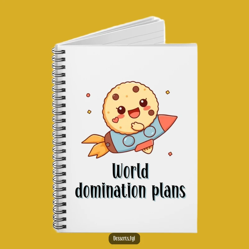 Funny Cookie Rocket Notebook: Jot Down Ideas with High-Flying Wit