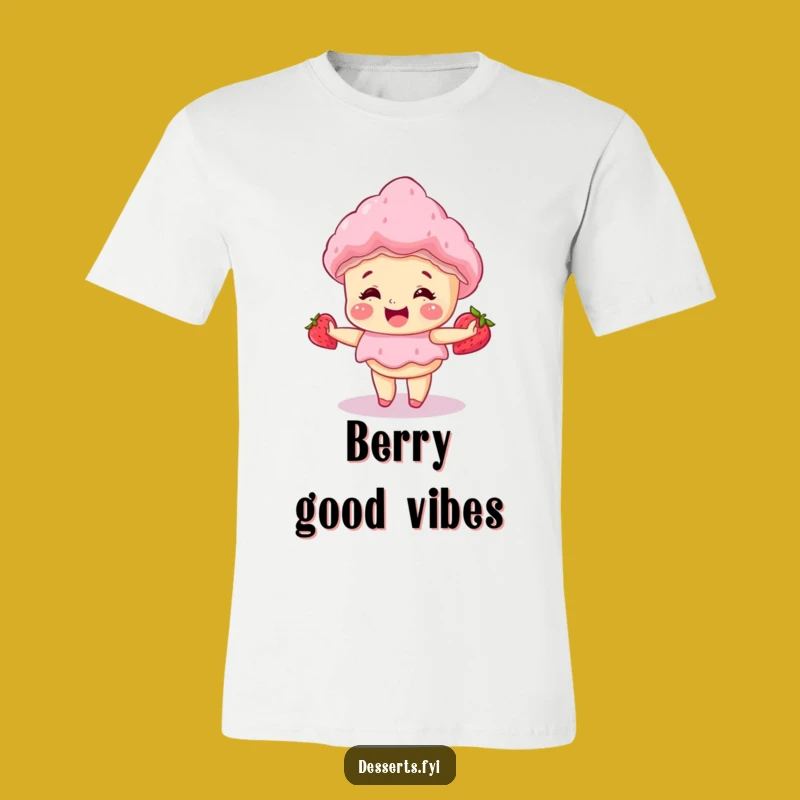 Funny Giggle Cake Strawberry Shortcake T-Shirt: Wear Your Sweetest Smile!