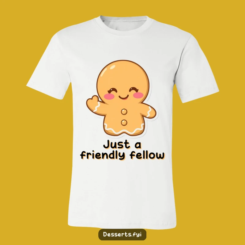 Funny Gingerbread Cookie T-Shirt: Witty Winking Design, Great Festive Gift